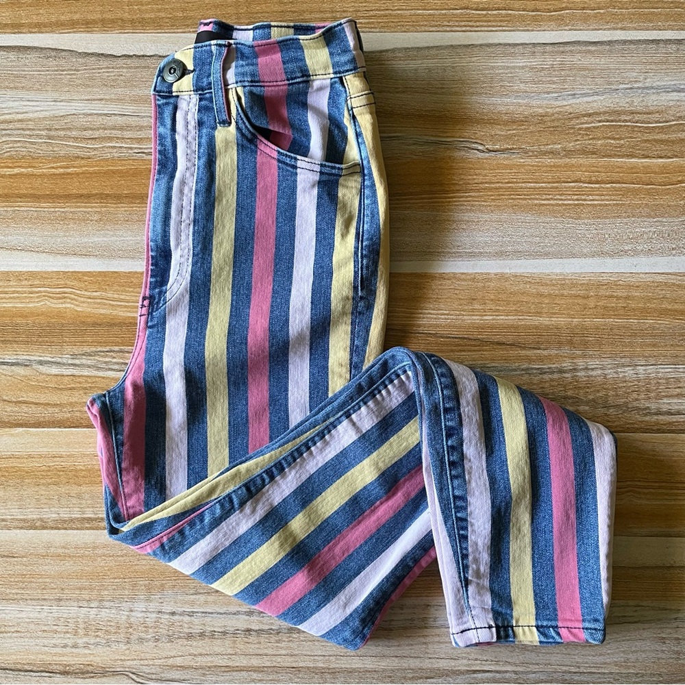 3x1 Striped High Waist Jeans